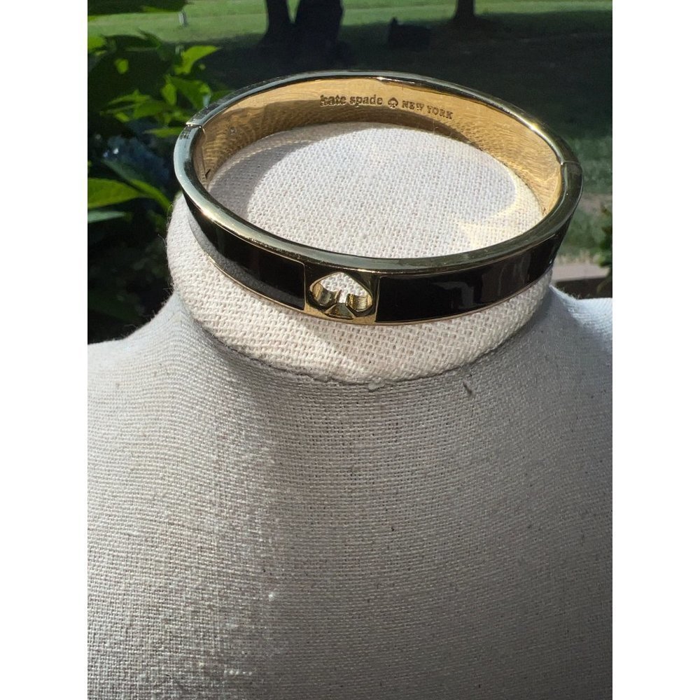 Kate Spade Black Enamel Bracelet